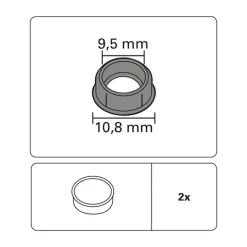 Discount Gardinia Abdeckkappen weiß f. Vorhangschienen