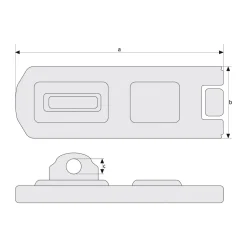 Outlet Abus Überfalle 200/75 mm
