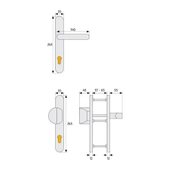 Sale Abus Schmalrahmengarnitur SRG 92 Watt beidseitig