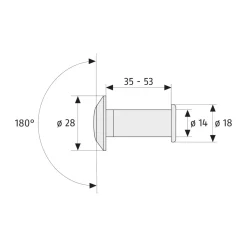 Outlet Abus Türspion 2300