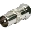 Online Schwaiger Adapter F-St/DIN-St silber