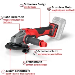 Discount Einhell AKKU-Winkelschleifer AXXIO 18/125