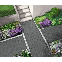 New Allee-Pflaster, 16x24x8 cm DiamantSchiefer, kugelgestrahlt