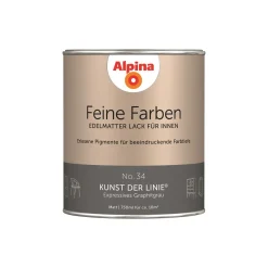 Clearance Alpina Buntlack Feine Farben Lack No 34 Kunst der Linie edelmatt 750ml