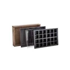 Hot Siena Garden Anzuchtholzkiste 24er Topfplatte 35x24x6cm