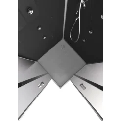 Outlet Aurlane Komplettdusche Colours Black 90 x 90 x 215 cm