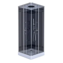 Outlet Aurlane Komplettdusche Colours Black 90 x 90 x 215 cm