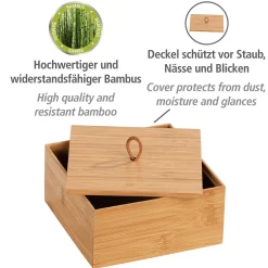 Discount Wenko Badbox mit Deckel M Mod. Terra, Bambu