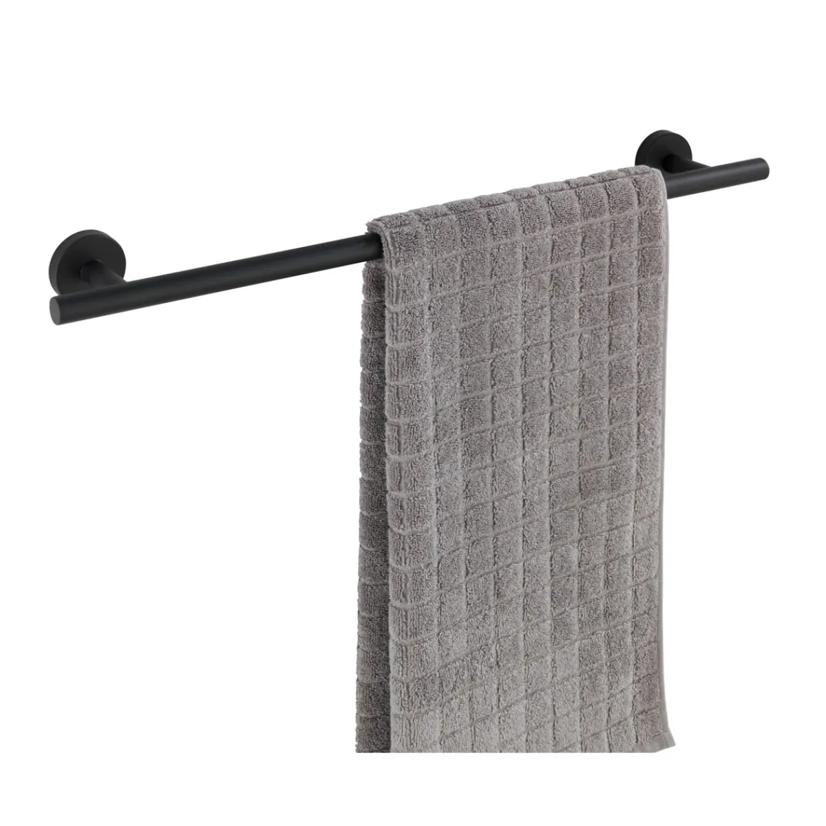 Hot Wenko Badetuchstange Uno, Bosio Black, matt