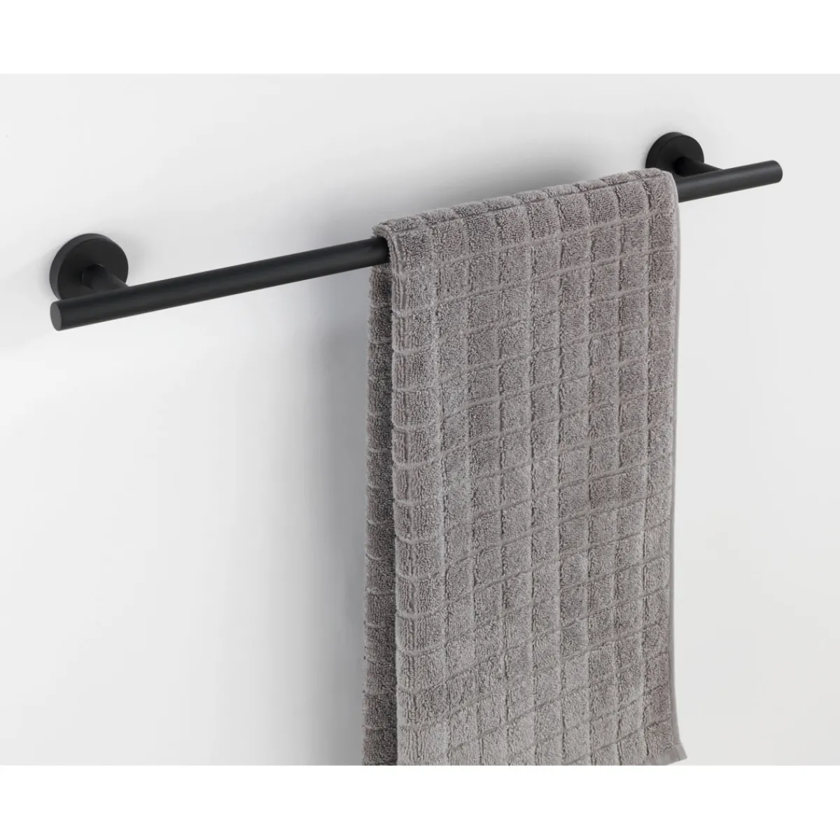 Hot Wenko Badetuchstange Uno, Bosio Black, matt