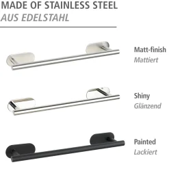 Online Wenko Badetuchstange Uno 40 cm Orea MattTurbo-Lock Edelstahl