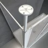 New Schulte Badewannenaufsatz 3-teilig mit Seiten-wand und Deckenstütze 1288x1400mm T750mm