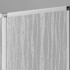 Outlet Badewannenfaltwand Venezia 3tlg. Silber