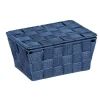 Outlet Wenko Badkorb m. Deckel Mod. Adria,dunkelblau