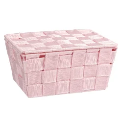Outlet Wenko Badkorb mit Deckel Mod. Adria, rosa