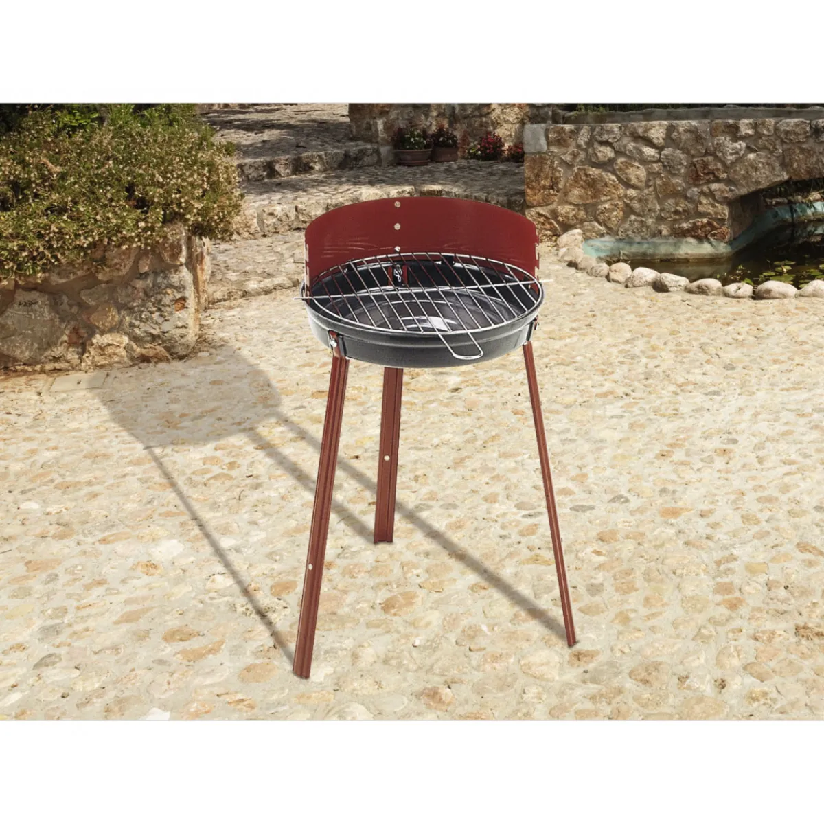 Hot Basic Holzkohle-Rundgrill 39 x 41,5 x 56 cm