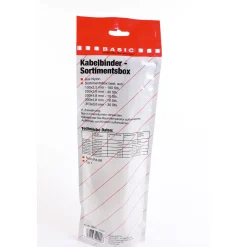 Hot Basic Kabelbinder-Set weiß 250-teilig