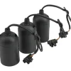 Hot Basic Lampenfassungsset schwarz 3er-Pack