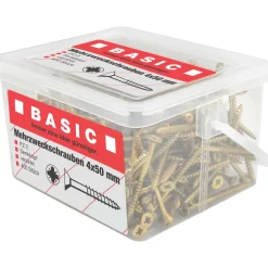 Online Basic Mehrzweckschraube 4,0 x 50 mm 400 Stück im Eimer