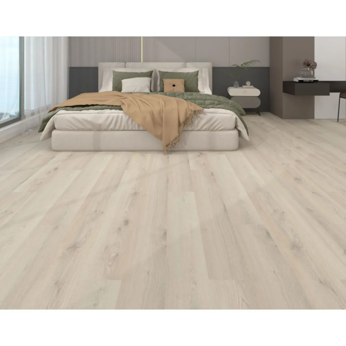 Clearance Basic SPC Rigid Designboden Eiche beige 1220x181x3,2