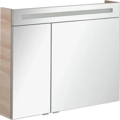 New Fackelmann B.Clever LED-Spiegelschrank 90x71x16cm2 Tueren m. Schalter/Steckdose