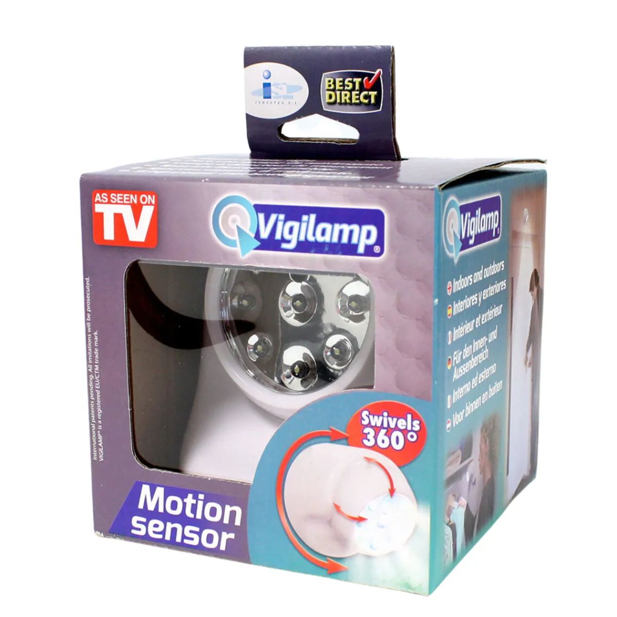 Outlet Best Direct Vigilamp kabelose LED Lampe m. Bewegunsmelder