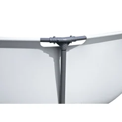 Clearance Bestway Frame-Pool-Set Steel Pro MAX mit Filterpumpe Durchmesser 305 x 76 cm lichtgrau