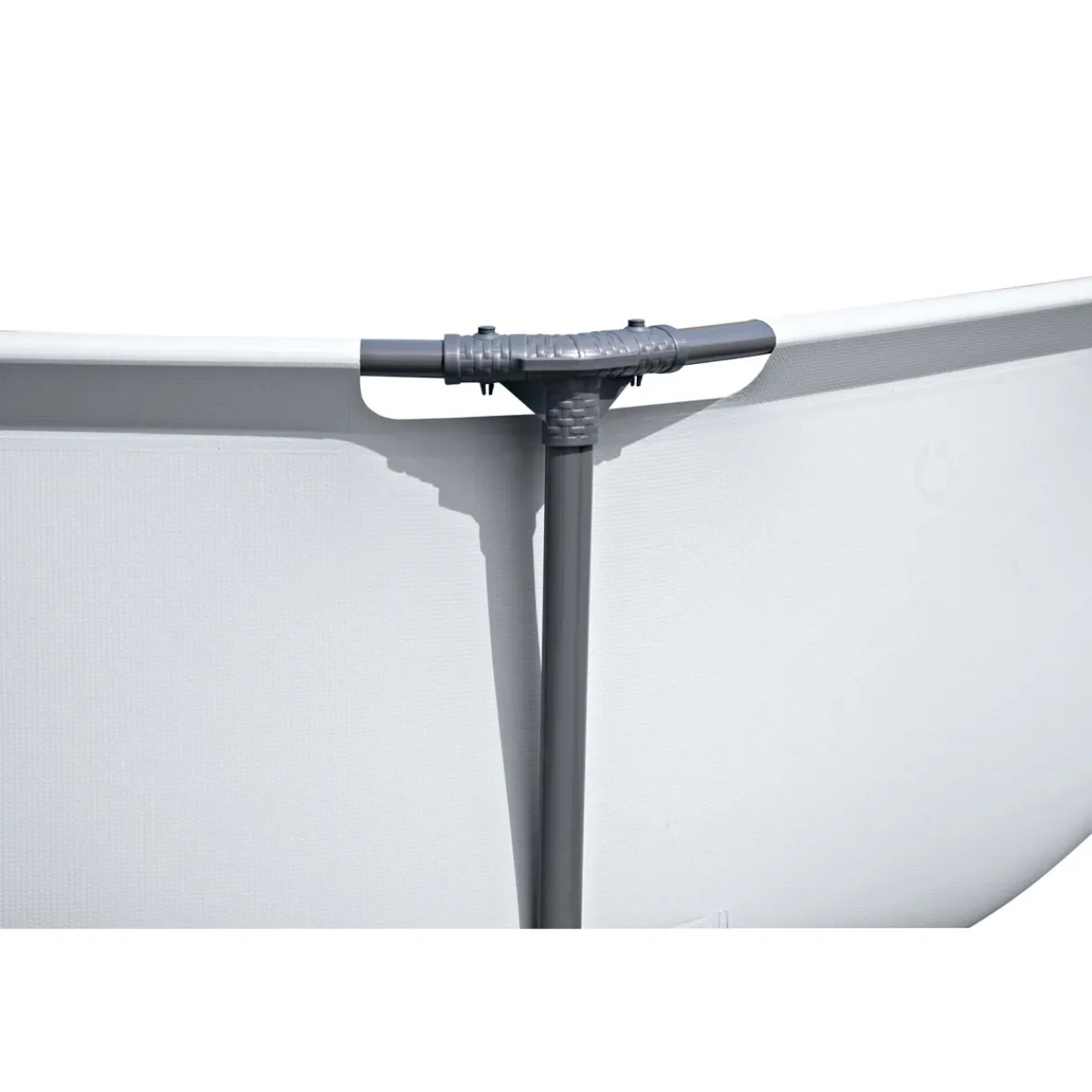 Clearance Bestway Frame-Pool-Set Steel Pro MAX mit Filterpumpe Durchmesser 305 x 76 cm lichtgrau