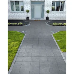 Discount Lusit Beton Gehwegplatte Anthrazit x4 cmmit Fase