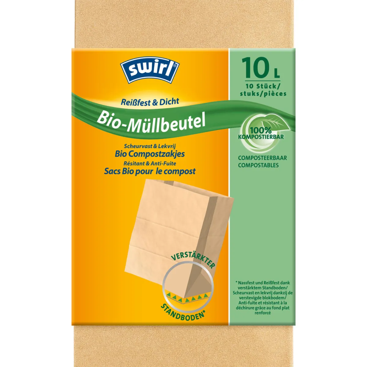 Sale Swirl Bio-Müllbeutel Papier 10 L