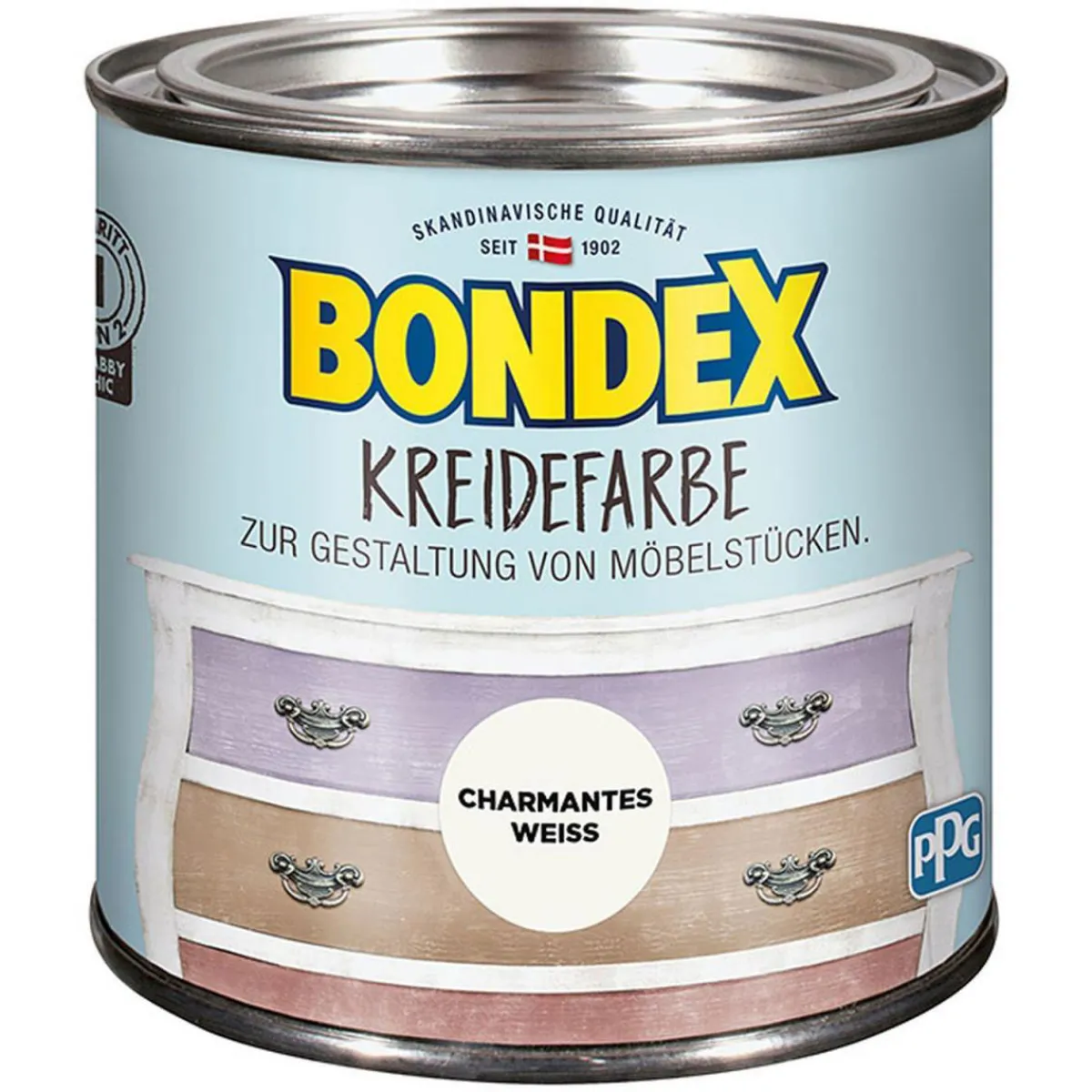 Outlet Bondex Kreidefarbe Charmantes weiß 500 ml