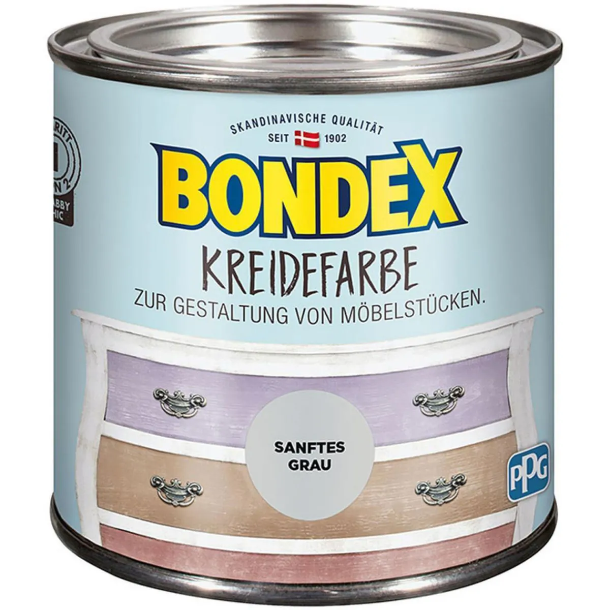 Discount Bondex Kreidefarbe sanftes grau 500 ml