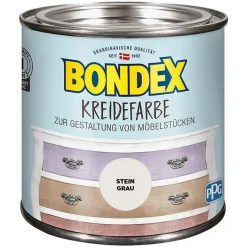 Clearance Bondex Kreidefarbe Stein grau 500 ml