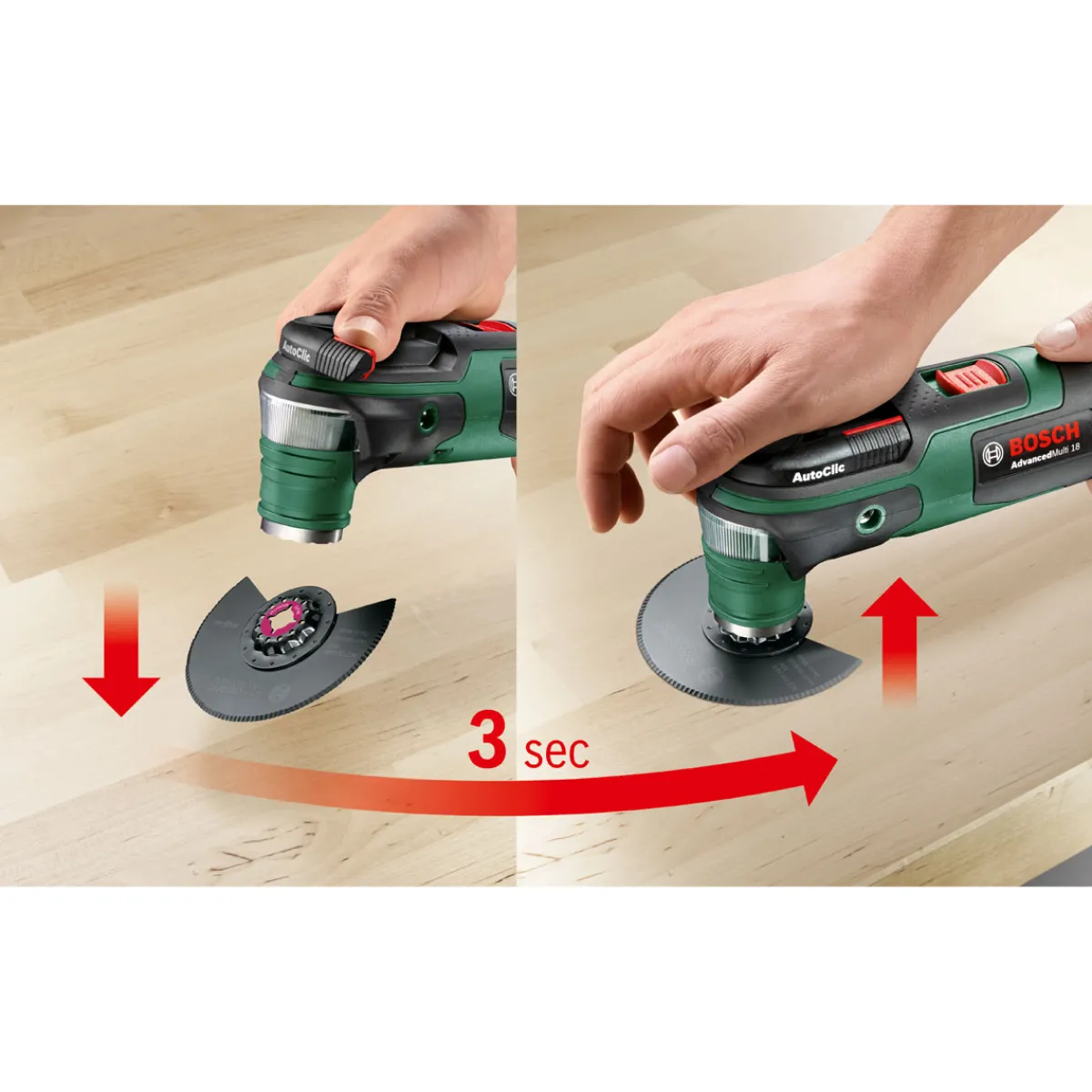 Outlet Bosch Akku-Multifunktionswerkzeug Advanced Multi 18