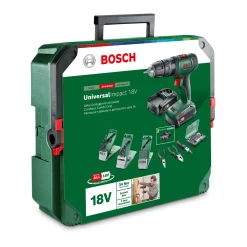 Sale Bosch Akku-Schlagbohrschrauber UniversalImpact 18V 2 Akkus Ladegerät und Zubehör