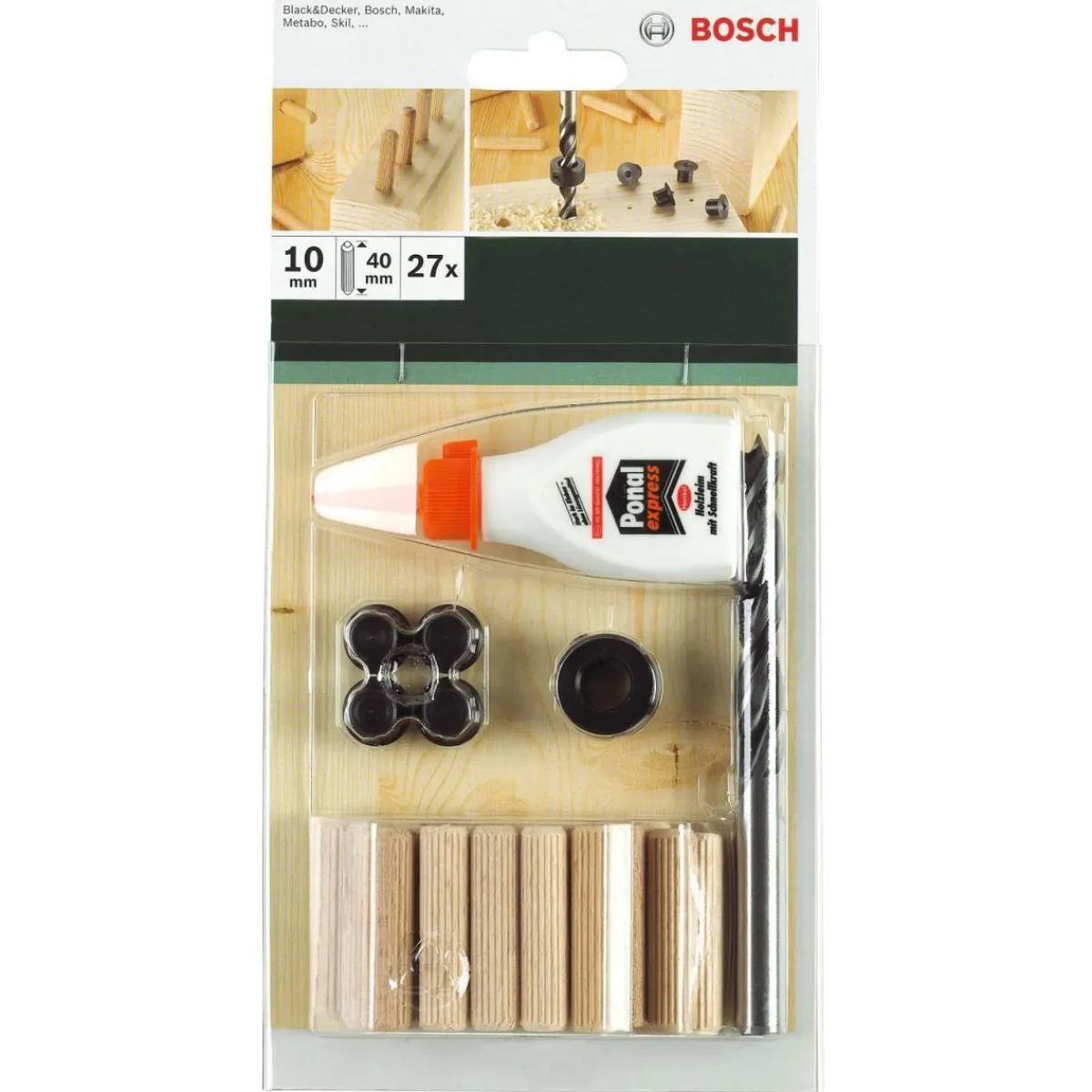 Best Bosch DIY Dübelset 8 x 40 mm 32- teilig
