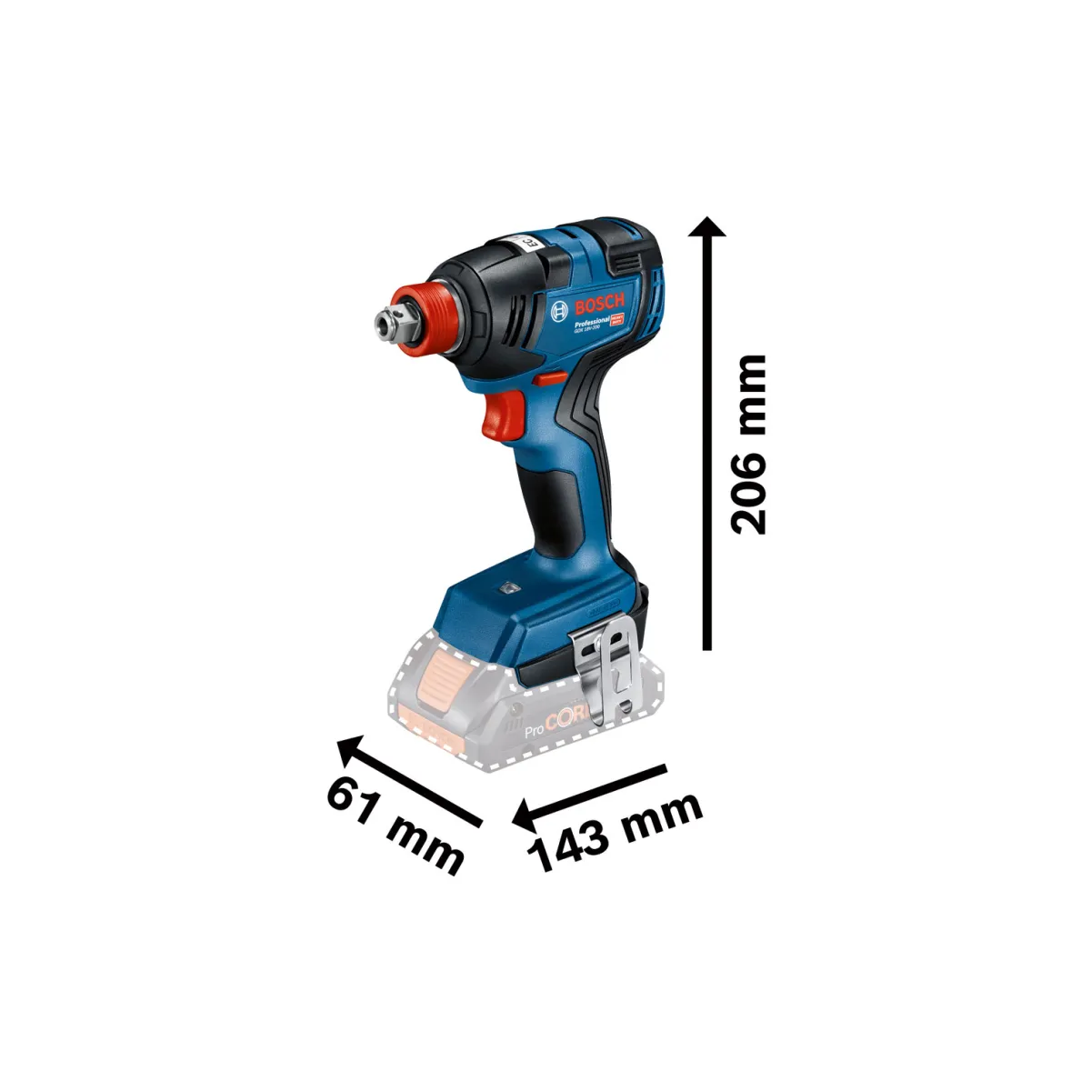 Discount Bosch Professional Akku-Drehschlagschrauber GDX 18V-200