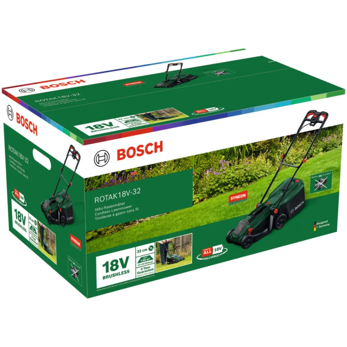 Bosch Professional Rasenmäher Rotak 18V-32