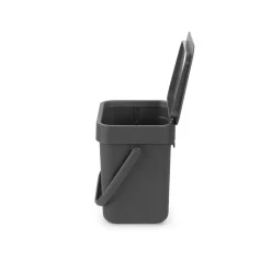 Discount Brabantia Abfalleimer Sort & Go 18,8 x 18,1 x 13,9 cm grau