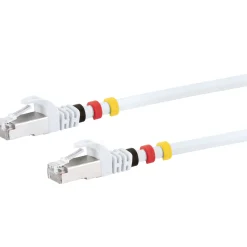 Outlet Schwaiger CAT7 Netzwerkkabel S/FTP 3Farbclips 20mweiss
