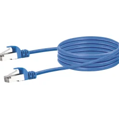 Schwaiger CAT6 S/FTP Netzwerkkabel 0,5m blaumax. 250 Mhz 1 Gbit/s