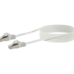 Online Schwaiger CAT6 U/FTP Netzwerk Flachkabel 10m weiss