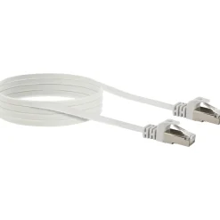 Online Schwaiger CAT6 U/FTP Netzwerk Flachkabel 10m weiss