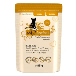 New Catz finefood Katzenfutter Kitten Rind+Kalb 85g