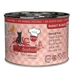 Sale Catz finefood Nassfutter Ragout Gans und Pute 180 g