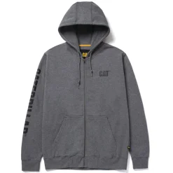 Discount CAT Zip Hoodie Banner Gr. L dunkelgrau