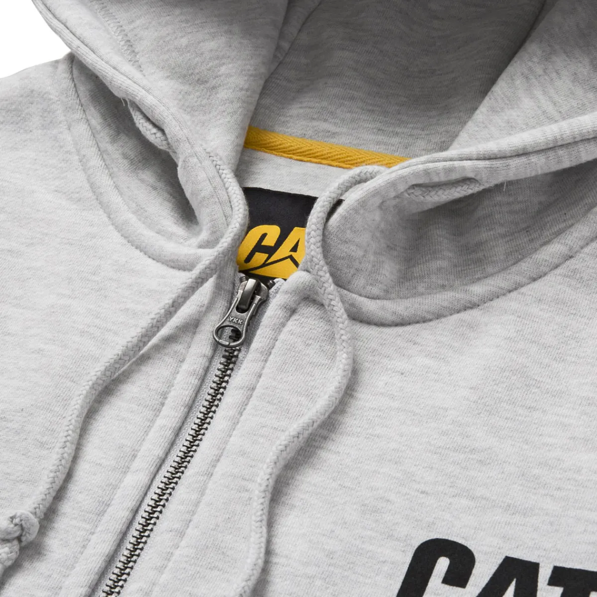 Best CAT Zip Hoodie Banner Gr. L grau