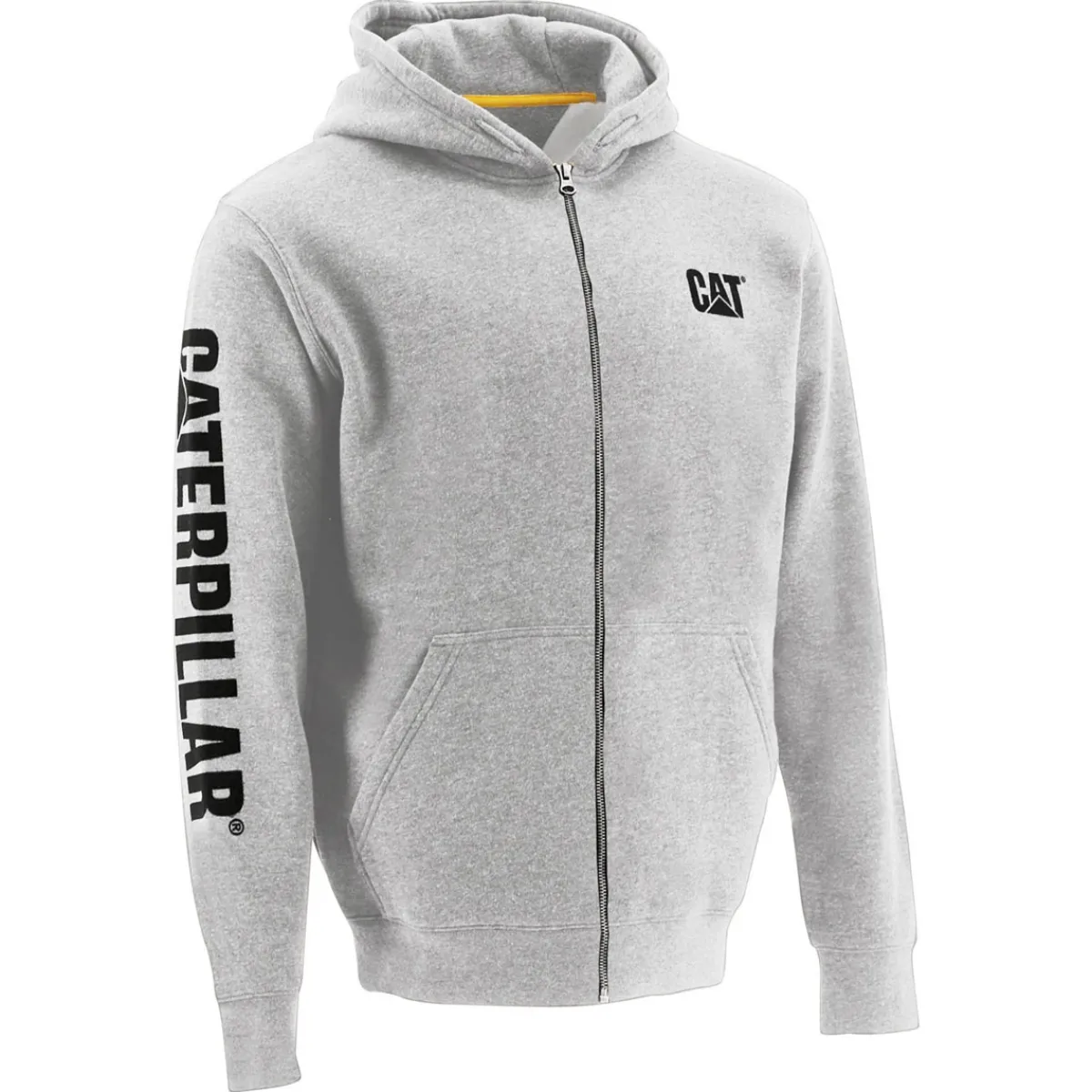 Best CAT Zip Hoodie Banner Gr. L grau