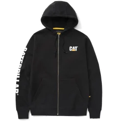 New CAT Zip Hoodie Banner Gr. 2XL schwarz