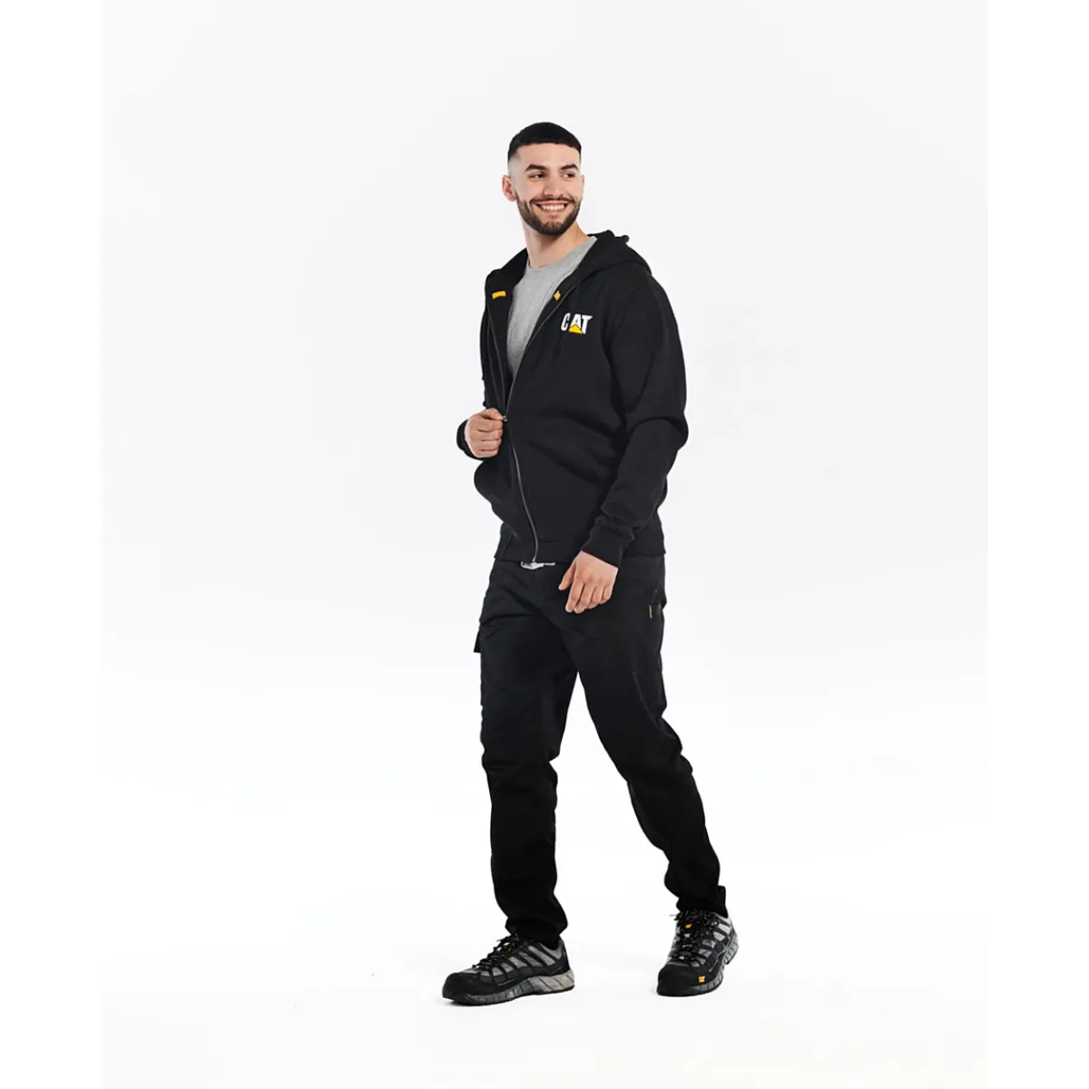 Discount CAT Zip Hoodie Banner Gr. M